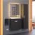 Тумба с раковиной Uperwood Modul 393020547 60x21 подвесная, матовая, черная