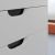Тумба с раковиной Uperwood Modul 393020560 80x45 подвесная, матовая, белая/графит
