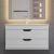 Тумба с раковиной Uperwood Modul 393020560 80x45 подвесная, матовая, белая/графит