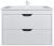 Тумба с раковиной Uperwood Modul 393020560 80x45 подвесная, матовая, белая/графит