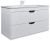 Тумба с раковиной Uperwood Modul 393020562 100x45 подвесная, матовая, белая/графит
