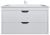 Тумба с раковиной Uperwood Modul 393020562 100x45 подвесная, матовая, белая/графит