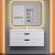 Тумба с раковиной Uperwood Modul 393020562 100x45 подвесная, матовая, белая/графит
