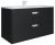 Тумба с раковиной Uperwood Modul 393020553 100x45 подвесная, матовая, черная