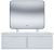 Тумба с раковиной Uperwood Modul KModul120W 120x45 подвесная, матовая, белая