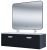 Тумба с раковиной Uperwood Modul KModul120B 120x45 подвесная, матовая, черная
