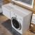 Тумба под стиральную машину с раковиной Uperwood Magenta 51930205153 120x50 подвесная, белая, выдвижной ящик, левая