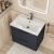 Тумба с раковиной Uperwood Foster New KFosterNEW60b 60x41 подвесная, черная