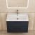 Тумба с раковиной Uperwood Foster New KFosterNEW70b 70x45 подвесная, черная