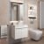 Тумба с раковиной Uperwood Eva 3930313466 50x35 подвесная, Дуб Харбор Белый, с дверцами