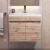 Тумба с раковиной Uperwood Eva 3930313467 50x35 подвесная, Крафт Табачный, с дверцами