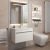 Тумба с раковиной Uperwood Eva 3930313468 60x47 подвесная, Дуб Харбор Белый, выдвижной ящик