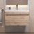 Тумба с раковиной Uperwood Eva 3930313469 60x47 подвесная, Крафт Табачный, выдвижной ящик