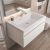Тумба с раковиной Uperwood Eva 3930313470 75x47 подвесная, Дуб Харбор Белый, выдвижной ящик