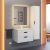 Тумба под раковину подвесная Uperwood Modul 2930205354 61x44, белая/графит