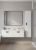 Тумба под двойную раковину Uperwood Modul TModul120WG 120x44 подвесная, матовая, белая/графит