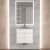 Тумба под раковину Uperwood Eva 3930213460 50x34 подвесная, Дуб Харбор Белый, с дверцами
