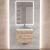 Тумба под раковину Uperwood Eva 3930213461 50x34 подвесная, Крафт Табачный, с дверцами
