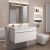 Тумба под раковину Uperwood Eva 3930213464 75x47 подвесная, Дуб Харбор Белый, выдвижной ящик