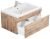 Тумба под раковину Uperwood Eva 3930213465 75x47 подвесная, Крафт Табачный, выдвижной ящик