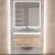 Тумба под раковину Uperwood Eva 3930213465 75x47 подвесная, Крафт Табачный, выдвижной ящик
