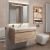 Тумба под раковину Uperwood Eva 3930213465 75x47 подвесная, Крафт Табачный, выдвижной ящик