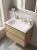 Раковина Uperwood Sunrise RSunrise80wg 80x45, белая глянцевая