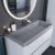 Раковина Uperwood Classic Quartz 293020633 100x45, серая матовая, бетон