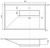 Раковина Uperwood Lotus Quartz 29192032 80x50, черная матовая, космос