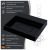 Раковина Uperwood Tanos Quartz RTanosQuartz50K 50x42.5, черная матовая, космос