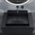 Раковина Uperwood Tanos Quartz RTanosQuartz50K 50x42.5, черная матовая, космос