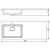 Схема раковины Uperwood Cosmos Quartz RCosmos120LU
