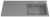 Раковина Uperwood Cosmos Quartz RCosmos120RS 120x48, серая матовая, серый шелк