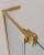 Душевая дверь Cezares SLIDER SLIDER-B-1-80/90-C-BORO 80x195 распашная, профиль матовое золото