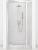 Душевая дверь Cezares MOLVENO MOLVENO-BA-11-100+30-C-Cr-IV 130x195 распашная, профиль хром
