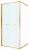 Душевая дверь Cezares LUX LUX-B-FS-1-100-C-BORO 100x195 раздвижная, профиль матовое золото