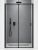 Душевая дверь Cezares URBAN URBAN-B-12-140-C-NERO 140x195 распашная, профиль черный матовый