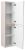 Шкаф-пенал BelBagno FLY-MARINO-1500-2A-SC-RG-P-R 40x150, дуб серый (Rovere Grigio)