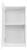 Шкаф BelBagno FLY-MARINO-750-1A-SC-BL-P-L 40x75, белый глянцевый (Bianco Lucido)