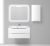 Шкаф BelBagno FLY-MARINO-750-1A-SC-BL-P-L 40x75, белый глянцевый (Bianco Lucido)