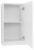 Шкаф BelBagno FLY-MARINO-750-1A-SC-BL-P-R 40x75, белый глянцевый (Bianco Lucido)