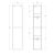 Схема шкаф-пенал BelBagno KRAFT-1600-2A-SC-RT-R