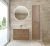 Шкаф-пенал BelBagno KRAFT-1600-2A-SC-RT-R 33x160, дуб табачный (Rovere Tabacco)