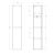 Схема шкаф BelBagno ALBANO-1600-2A-SC-RNG-P