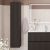 Шкаф-пенал BelBagno UNO-1600-1A-SC-GSO 33x160, темно-Серый Матовый
