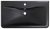 Раковина из искусственного камня BelBagno BB800/455-LV-ART-ALR-NERO, чёрная матовая