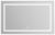 Зеркало с подсветкой BelBagno KRAFT SPC-KRAFT-1085-685-TCH-WARM 108.5x68.5, сатин