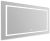 Зеркало с подсветкой BelBagno KRAFT SPC-KRAFT-1085-685-TCH-WARM 108.5x68.5, сатин
