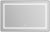 Зеркало с подсветкой BelBagno KRAFT SPC-KRAFT-1085-685-TCH-WARM-NERO 108.5x68.5