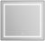 Зеркало с подсветкой BelBagno KRAFT SPC-KRAFT-885-785-TCH-WARM-NERO 88.5x78.5